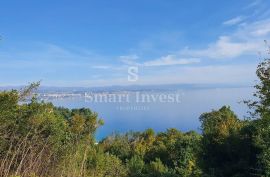 IČIĆI, građevinsko zemljište od 664 m2 s prekrasnim pogledom na more, Opatija - Okolica, Γη