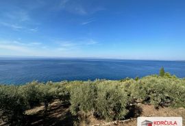 Agricultural land with a house in Babina in the first row to the sea, Korčula, Land