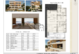 Luksuzni apartman s pogledom na more u Primoštenu, drugi kat, Primošten, Stan