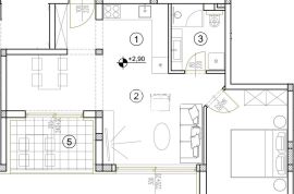 Istra, Medulin, stan prvi kat 59,16m2, 1SS+DB, blizina mora, garaža, NOVO!! #prodaja, Medulin, Apartamento