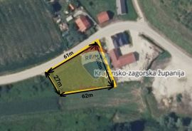 GRAĐEVINSKO ZEMLJIŠTE 2406 m2, TUHELJ, GOSPODARSKE NAMJENE, Tuhelj, أرض