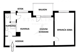 STAN, PRODAJA, ZAGREB, BORONGAJ, 54 m2, 2-SOBAN, Peščenica - Žitnjak, Apartamento