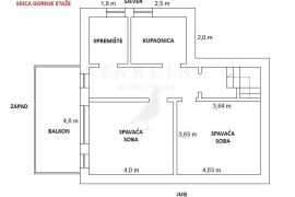 STAN, PRODAJA, ZAGREB, RUDEŠ, 118 m2, 4-soban, Trešnjevka - Sjever, Διαμέρισμα