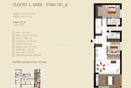 Istra - Novigrad, luksuzni stan 97 m2 (A-1-D), Novigrad, Appartamento