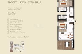 Istra, Novigrad - luksuzni stan u izgradnji (A-1-L), Novigrad, Wohnung