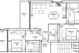 Žminj - novogradnja, 3S+DB, 80 m2, Žminj, Apartamento