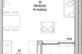 Barban - novogradnja 2S+DB s terasom, 67 m2, Barban, Kвартира