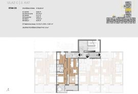 Labin, centar - 2S+DB s terasom, 61 m2, Labin, Appartamento