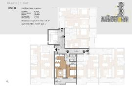 Labin, centar - novogradnja 1S+DB , 54 m2, Labin, Stan