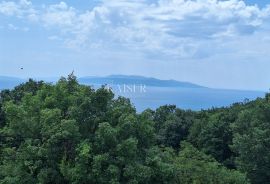 Opatija, okolica, građevinsko zemljište 600 m2 s pogledom, Opatija - Okolica, Terra