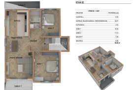 Velika Gorica, centar - stan 2S+DB na top lokaciji, Velika Gorica, Appartement