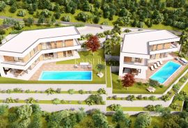 Mošćenička Draga - zemljište s projektom, 1 215 m2, Mošćenička Draga, Tierra