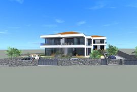 Otok Krk, Malinska - dvojna kuća sa bazenom 156m2, Malinska-Dubašnica, House