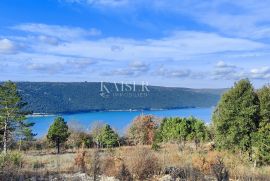 Istra, Labin - građevinsko zemljište s pogledom na more, 1200 m2, Labin, Γη