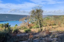 Istra, Labin - građevinsko zemljište s pogledom na more, 1200 m2, Labin, Zemljište