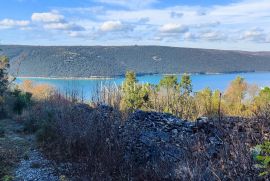 Istra, Labin - građevinsko zemljište s pogledom na more, 1200 m2, Labin, Arazi