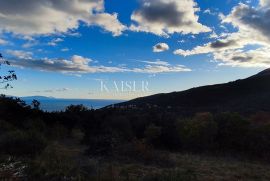 Mošćenička Draga - građevinsko zemljište s prekrasnim pogledom na more, 5.500 m2, Mošćenička Draga, Tierra