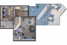 Rijeka, Martinkovac - predivan stan 66,30m2, Rijeka, Appartamento