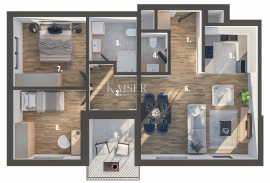 Rijeka, Martinkovac - predivan stan 66,70m2, Rijeka, Wohnung