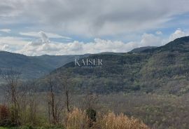 Istra - Motovun, zemljište sa građevinskom dozvolom za kuću, Motovun, Tierra