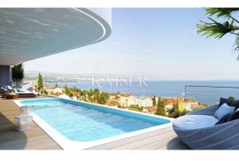 Opatija - penthouse 348 m2, otvoreni pogled na more, Opatija, Daire