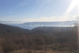 Brseč, građevinsko zemljište s pogledom na more, Mošćenička Draga, Land