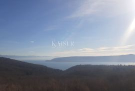 Brseč, građevinsko zemljište s pogledom na more, Mošćenička Draga, Land