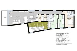 Kostrena - 112 m2 s pogledom na more, Kostrena, شقة