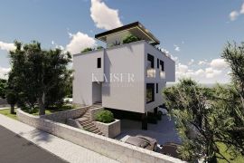 Krk - penthouse u urbanoj villi 400 m od mora, Krk, Wohnung