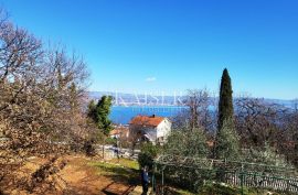 Ika, Oprić – Građevinsko zemljište s pogledom na more, Opatija - Okolica, Arazi