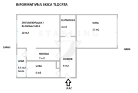 STAN, PRODAJA, ZAGREB, GAJNICE 62 m2, 2.5-soban, Podsused - Vrapče, شقة