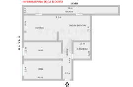 STAN, PRODAJA, ZAGREB, RETKOVEC, 71 m2, 3-soban, Donja Dubrava, شقة