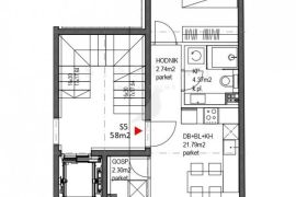 STAN S5 NOVOGRADNJA, PRODAJA, ZAGREB, TREŠNJEVKA, 58 m2, 2s, Trešnjevka - Sjever, Appartment