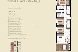 Istra, Novigrad - moderan stan s pogledom na more, Novigrad, Apartamento