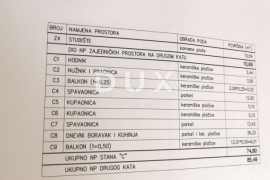 ISTRA, MEDULIN 2S+DB stan, 2.kat, parking 75 m2 - POGLED NA MORE!!, Medulin, Daire