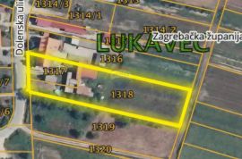 V.Gorica, Lukavec, građevinsko zemljište 3.300 m2 s postojećim objektom, Velika Gorica - Okolica, Arazi