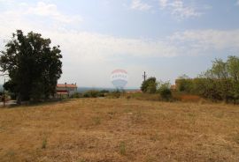 Kaštelir građevinsko zemljište s građevinskom dozvolom i pogledom na more, Kaštelir-Labinci, أرض