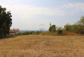 Kaštelir građevinsko zemljište s građevinskom dozvolom i pogledom na more, Kaštelir-Labinci, أرض