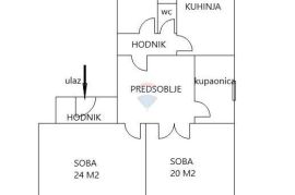 Zagreb, Centar, dvoiposoban stan 88 m2, Donji Grad, Flat