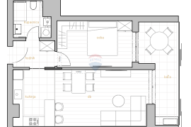 DONJI ZAMET - Stan 1S+DB 57,13 m2, Rijeka, Apartamento