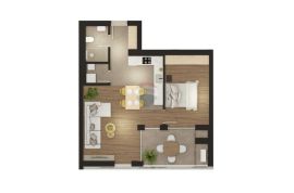 DONJI ZAMET - Stan 1S+DB 58,26 m2, Rijeka, Apartamento