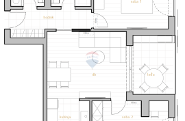 DONJI ZAMET - Stan 2S+DB 66,56 m2, Rijeka, Wohnung