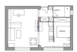 Zagreb, Kvatrić, šarmantan stan 52 m2, SS+DB, Donji Grad, Apartamento