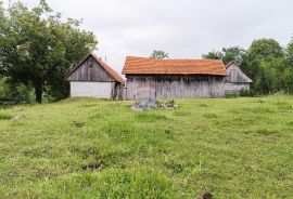 Karlovačka županija , Tržić Primišljanski - autohona kuća sa okućnicom 28 666 m2, Slunj, Σπίτι