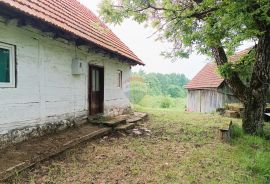 Karlovačka županija , Tržić Primišljanski - autohona kuća sa okućnicom 28 666 m2, Slunj, بيت