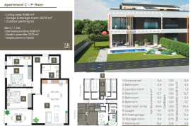 Rovinj,stanovi vrhunske kvalitete u novogradnji-131m2-Salteri Residence, Rovinj, شقة