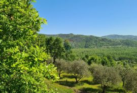 Oprtalj, okolica: Kombinacija građevinskog i poljoprivrednog zemljišta predivnog pogleda, Oprtalj, Tierra