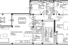 Istra, Kanfanar - vrhunska novogradnja na pješačkoj udaljenosti do centra - 3 sp. sobe - 123 m2, Kanfanar, Kвартира