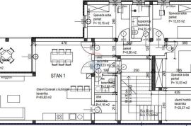 Istra, Kanfanar - vrhunska novogradnja na pješačkoj udaljenosti do centra - 3 sp. sobe - 114 m2, Kanfanar, Kвартира