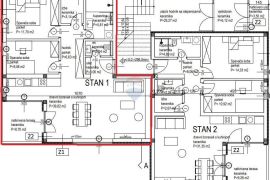 Istra, Kanfanar - vrhunska novogradnja na pješačkoj udaljenosti do centra - 2 sp. sobe - 90m2, Kanfanar, Flat